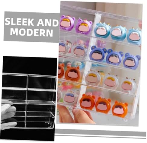 Homoyoyo 2pcs Compartment Display Case for Cars and Collectibles