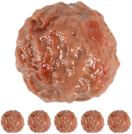 Abaodam Artificial Beef Meatballs 6pcs Home Decoration Props