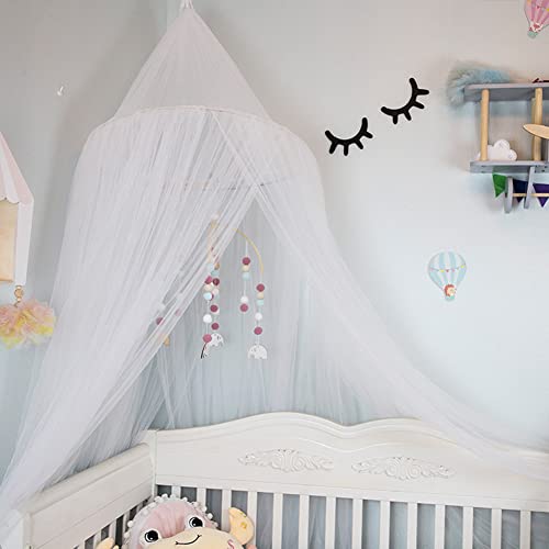 Wayuto Neutral Crib Mobile Felt Ball Ceiling Decor
