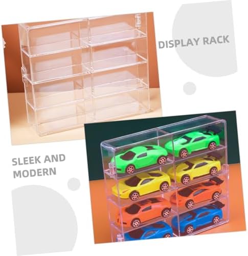 DOITOOL 2Pcs Wall-Mounted Display Cases for Diecast Cars and Collectibles