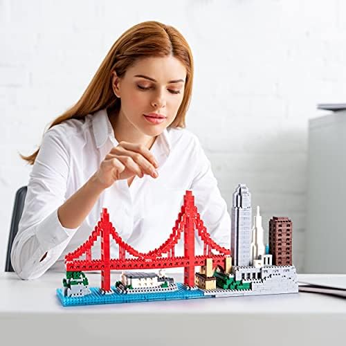 Dolblock Micro Building Blocks Golden Gate Bridge Set 1610 Pieces