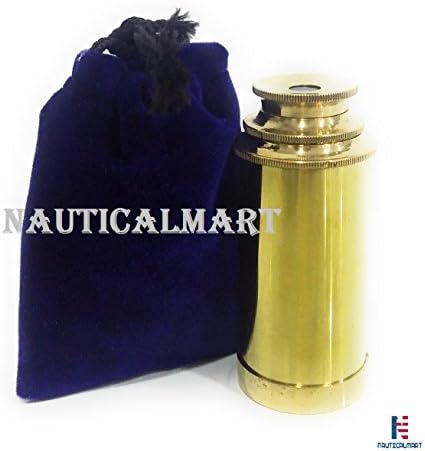 Full Brass Handheld Telescope Pirate Spy Glass Gift