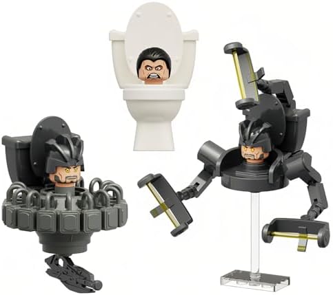 Bentex G-Man Toilet Cameraman Building Set 3 PCS