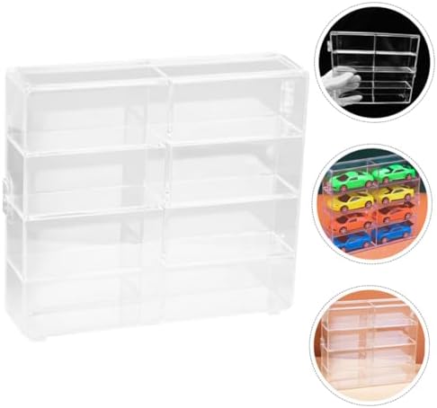 Modern 2pcs Display Case Stand for Collectibles Cars and Toys