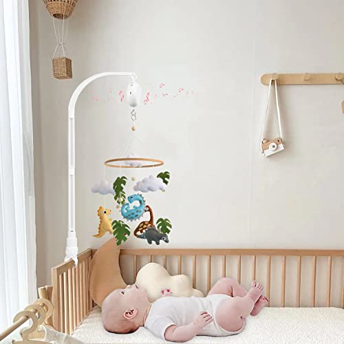 Musical Dinosaur Baby Crib Mobile with 12 Lullabies