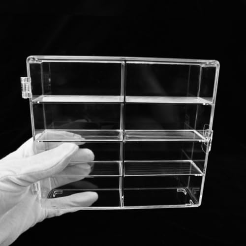 2pcs Compartment Acrylic Car Display Case for Collectibles and Toys