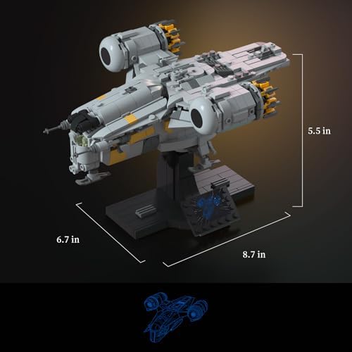 Blymario Razor Starship Building Set for Adults 777pcs