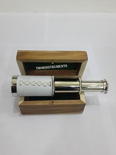 6 Inch Nautical Pirate Telescope Brass Chrome Finish