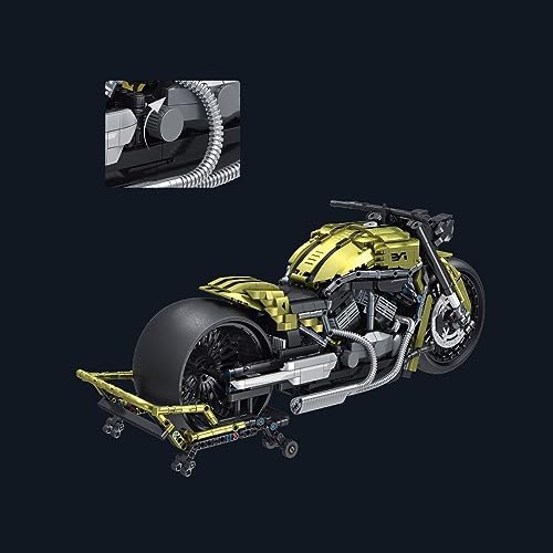 MISINI 672110 Dark Night Phantom Motorcycle Building Blocks Set