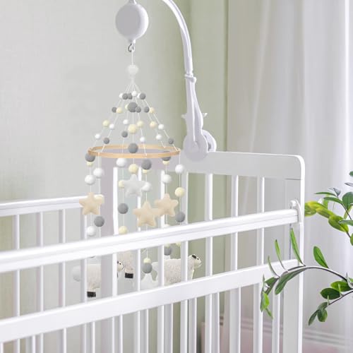 Cinnvoice Sheep Lamb Crib Mobile for Nursery Decor