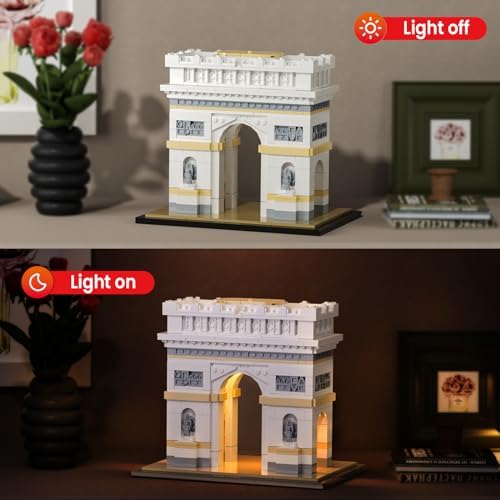 itshWOee Architecture Arc de Triomphe Building Set