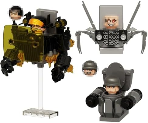 Bentex G-Man Toilet Building Set 3 PCS