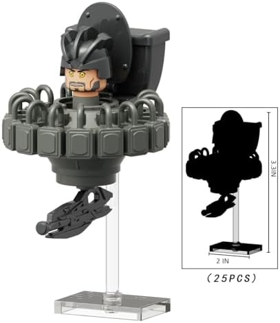 Bentex G-Man Toilet Cameraman Building Set 3 PCS