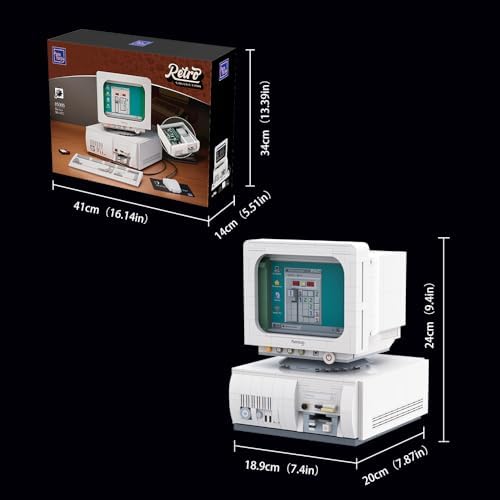 BRICKKK Retro Computer Building Set for Adults
