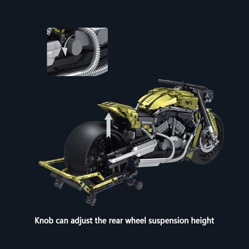 MISINI 672110 Dark Night Phantom Motorcycle Building Blocks Set