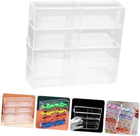 NUOBESTY 2Pcs Wall Mounted Display Case for Car Models and Collectibles