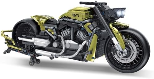 MISINI 672110 Dark Night Phantom Motorcycle Building Blocks Set