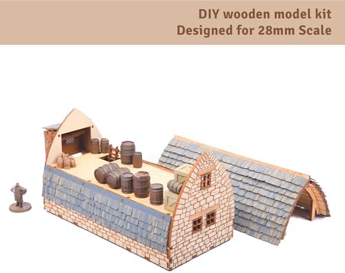 Medieval Barn Livery DIY Building Kit for Teens and Adults