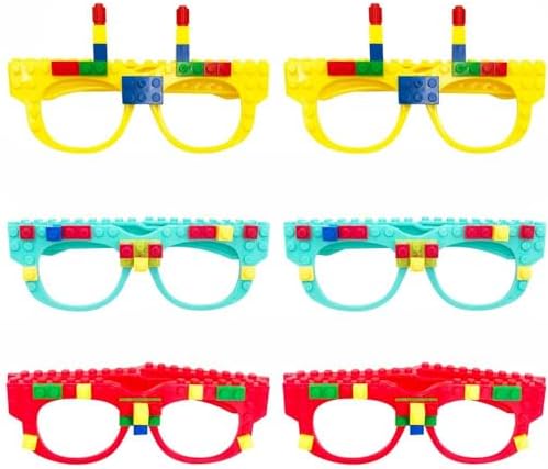 6PCS DIY Building Blocks Glasses Set for Kids