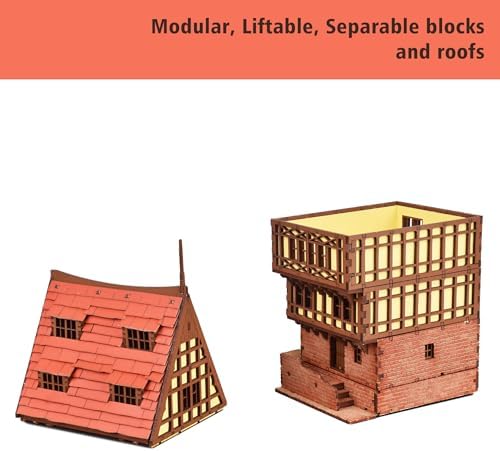 I Built It Brick Rowhouse DIY Wooden Kit for Teens and Adults