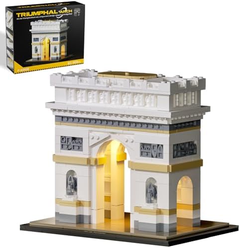 itshWOee Architecture Arc de Triomphe Building Set
