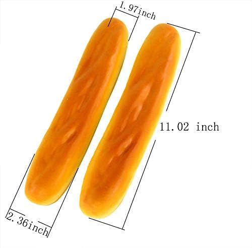 11 Inches Artificial French Bread Decor 2pcs