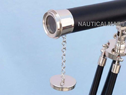 NauticalMart Floor Standing Telescope with Leather Case 50 Inch
