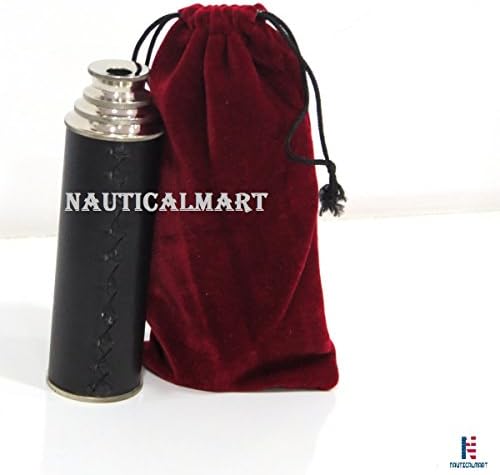 NauticalMart Brass Pullout Telescope - Silver Finish 1