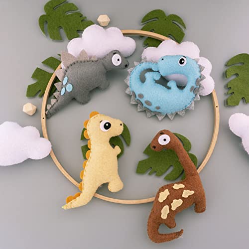 Musical Dinosaur Baby Crib Mobile with 12 Lullabies