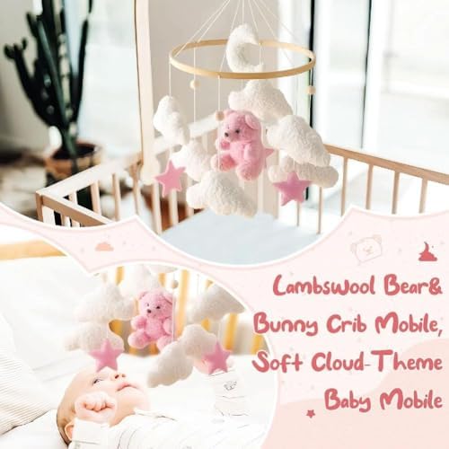 Cute Bear Baby Crib Mobile for Boys Girls