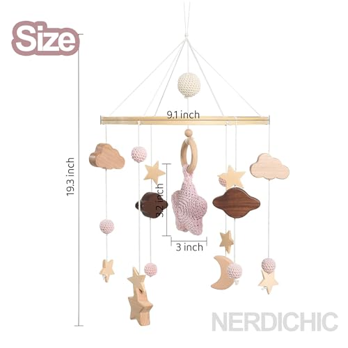 Nerdichic Baby Crib Mobile for Boys Girls