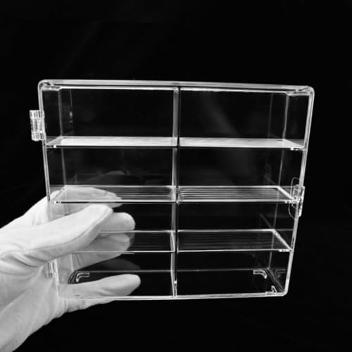 ARTIBETTER Miniature Display Case with Door for Collectibles and Car Models