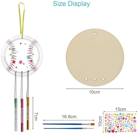 Fennoral 9 Pack Ball Wind Chime DIY Kit for Kids