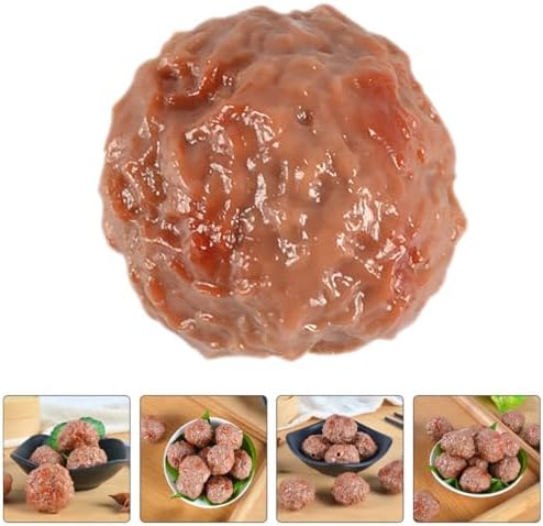 Abaodam Artificial Beef Meatballs 6pcs Home Decoration Props