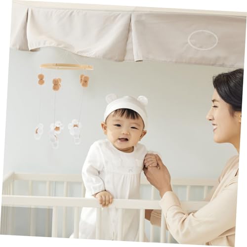 Totority Boho Crib Mobile with Flower Ball Design