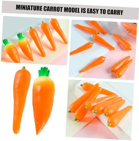 Happyyami 4pcs Artificial Carrots for Easter Decor