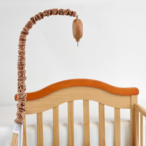 Baby Crib Mobile 26 Inch Safe Wood Grain Decor Arm