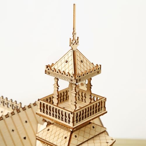 Hallisun 3D Wooden Puzzle Vintage Cottage Villa