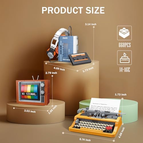 Brihappen 3 in 1 Retro Model Building Set