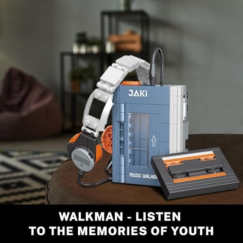 JMBricklayer Retro Typewriter Walkman TV Building Set