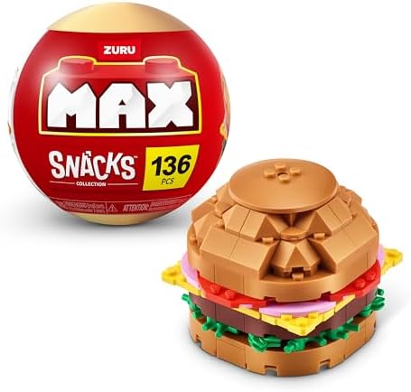 MAX Premium Snacks Building Bricks Hamburger Set by ZURU