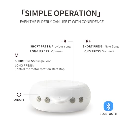 Banshili Baby Crib Mobile with Bluetooth Music and Plush Toys