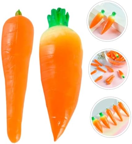 Happyyami 4pcs Artificial Carrots for Easter Decor