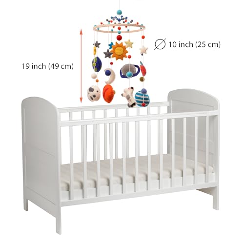 Glaciart One Space Mobile - Cosmic Decor for Baby Room