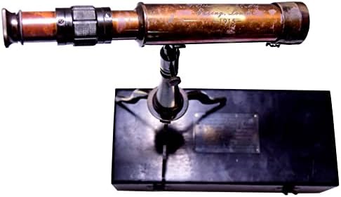 Vintage Antique Telescope with Wooden Box