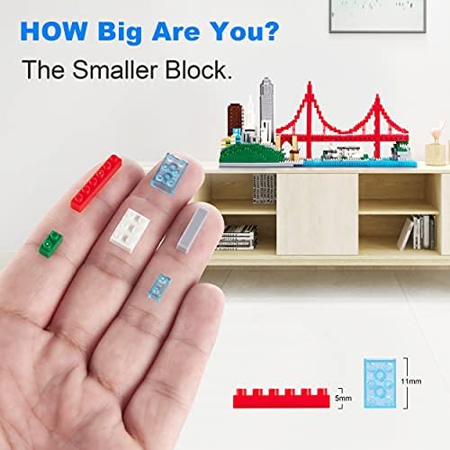 Dolblock Micro Building Blocks Golden Gate Bridge Set 1610 Pieces