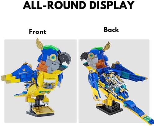 Steampunk Macaw Building Block Set 490 Pcs