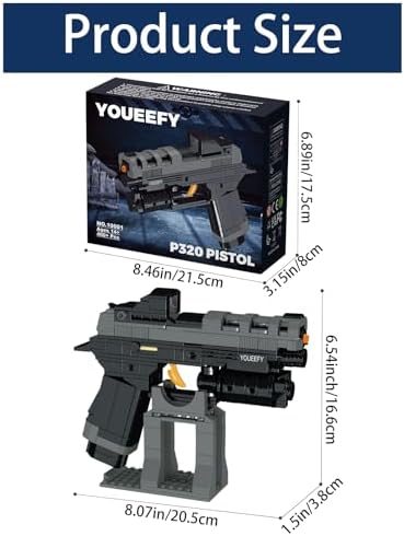 11 P320 Pistol Building Blocks Set 400 Pieces