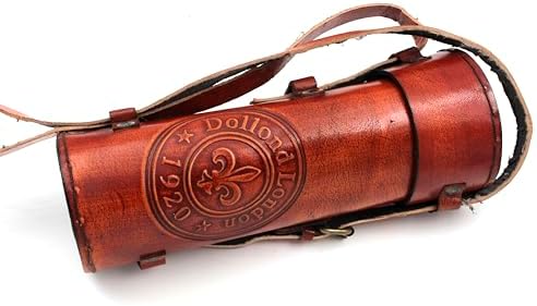 16 Inch Brass Telescope with Leather Case and Lid