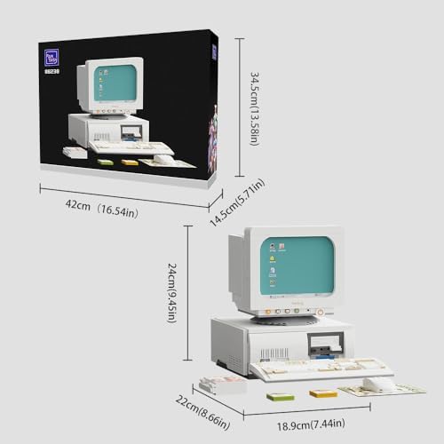 BRICKKK Retro Computer Building Blocks Set